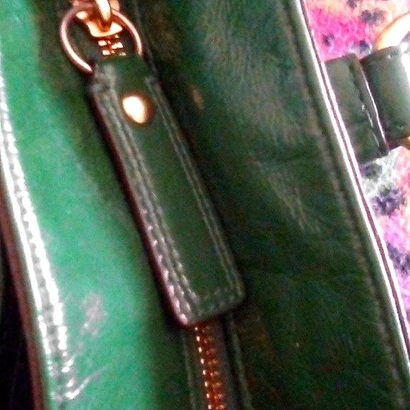 Coach Emerald Green Vintage Purse - Picture 3 of 6